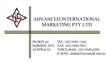 Advanced International Marketing Pty Ltd.